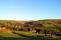 Denshaw village in Saddleworth Royalty Free Stock Photo