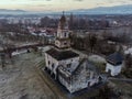 Densus Church, a very old church in Romania Royalty Free Stock Photo