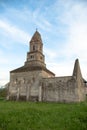 Densus - Very old stone church in Transylvania, Romania. Royalty Free Stock Photo