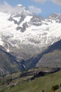 Dent d'Herens from Schwarzsee Royalty Free Stock Photo