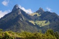 Dent de Broc and Dent du Chamois Royalty Free Stock Photo