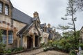 Dent`s Almshouses in the Cotswold village of Winchcombe, built for Emma Dent of Sudeley Castle, by Sir George Gilbert Scott Royalty Free Stock Photo