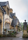 Dent`s Almshouses in the Cotswold village of Winchcombe, built for Emma Dent of Sudeley Castle, by Sir George Gilbert Scott Royalty Free Stock Photo