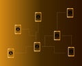 Dentacoin blockchain connected style background