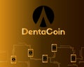 Dentacoin blockchain connected style background
