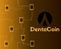 Dentacoin blockchain connected style background