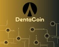 Dentacoin blockchain modern style background