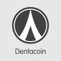 Dentacoin - Digital Currency Illustration. Royalty Free Stock Photo