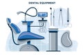 Set of Dental Tools Medical Equipment