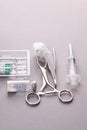Dental appliances in sterile packaging Royalty Free Stock Photo