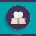 Dental Background design. Vector illustration Royalty Free Stock Photo