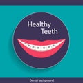 Dental Background design. Vector illustration Royalty Free Stock Photo