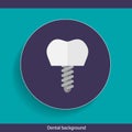Dental Background design. Vector illustration Royalty Free Stock Photo
