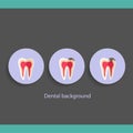 Dental Background design. Vector illustration Royalty Free Stock Photo