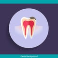 Dental Background design. Vector illustration Royalty Free Stock Photo
