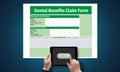 Dental Benefits Claim Form Document Dental Royalty Free Stock Photo