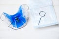 Dental Blue Removable Brace or Retainer for Teeth, Orthodontic