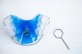 Dental Blue Removable Brace or Retainer for Teeth, Orthodontic