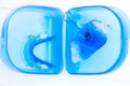 Dental Blue Removable Braces or Retainers for Teeth in the Box