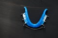 Dental Blue Removable Braces or Retainers for Teeth Royalty Free Stock Photo