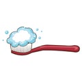 Dental brush isolated icon