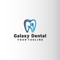 Dental brush vector logo design