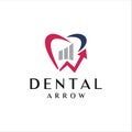 Dental building, building arrow, Dentist Symbols, Sign, Illustration