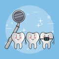 Dental care cartoons