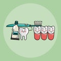 Dental care cartoons