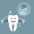 Dental care cartoons and icons Royalty Free Stock Photo