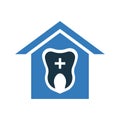 Dental care, dental clinic, dental aid icon. Vector illustration