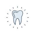 Color illustration icon for Dental care, dentistry and clinics Royalty Free Stock Photo