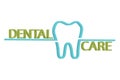 DENTAL CARE word and tooth