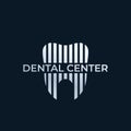 Dental center, dentist vector logo