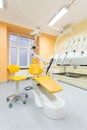 Dental chair and stool Royalty Free Stock Photo