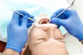 Dental checkup of the pacient Royalty Free Stock Photo