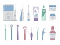 Dental cleaning tools.