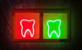 Dental clinic advertising sign Royalty Free Stock Photo