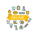 Dental Clinic Concept. Vector Royalty Free Stock Photo
