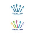 Dental Clinic dentistry Logo or icon vector template design