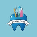 Dental Clinic dentistry Logo or icon vector template design