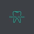 Dental Clinic icon, logo design flat style