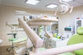 Dental clinic interior with modern dentistry equipment. Dental office