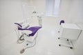 Dental clinic interior with modern dentistry equipment, surgery office