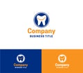 Dental Clinic Logo with Happy Tooth Royalty Free Stock Photo