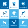 Dental Clinic Logo, Icons and Design Elements