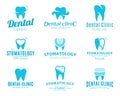 Dental Clinic Logo, Icons and Design Elements