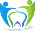 Dental couple logo