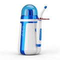 Dental Curing Light and Device with Blue and White Design on White Background LED light Royalty Free Stock Photo