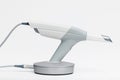 Dental 3d scanner and monitor in the dentist`s office